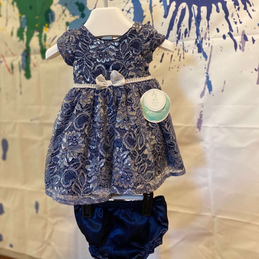 One NWT Blue Formal Dress.